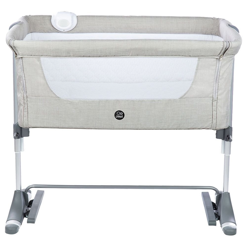 Jikel - Nova Bedside Crib - Grey